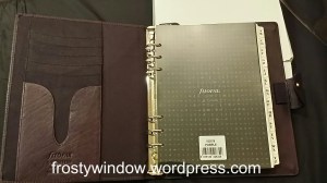 The Filofax Charleston - Inside Front